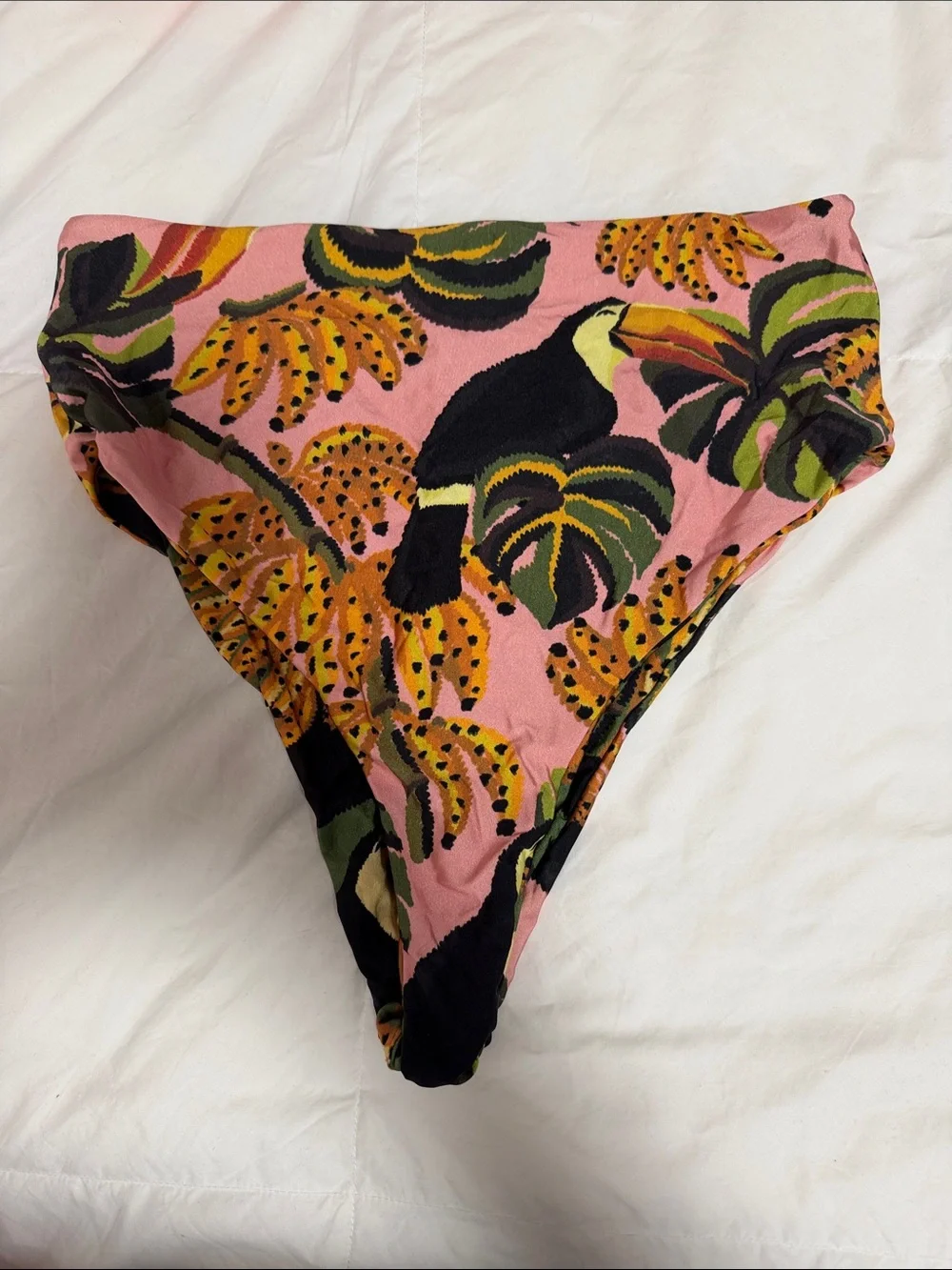 FARM Rio Pink Tropical Toucan Bikini Bottoms - Picture 1 of 4